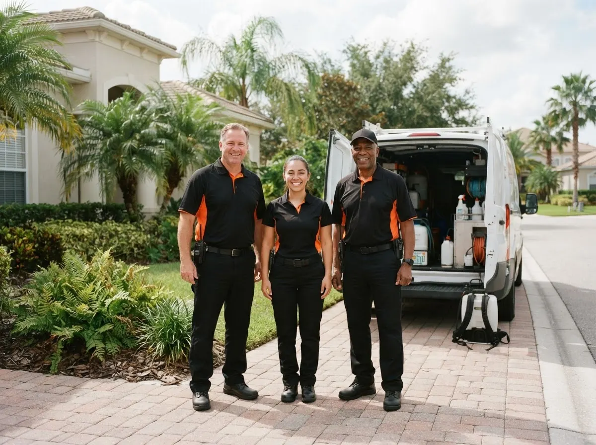 The Bayberry Hawk Pest Control team, pest control service in Tampa, FL